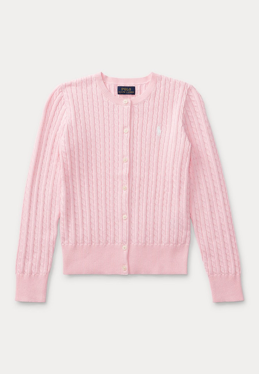 Кардиган Polo Ralph Lauren MINI-CABLE COTTON CARDIGAN 7-14Y, Hint Of Pink/Pink — фото 3