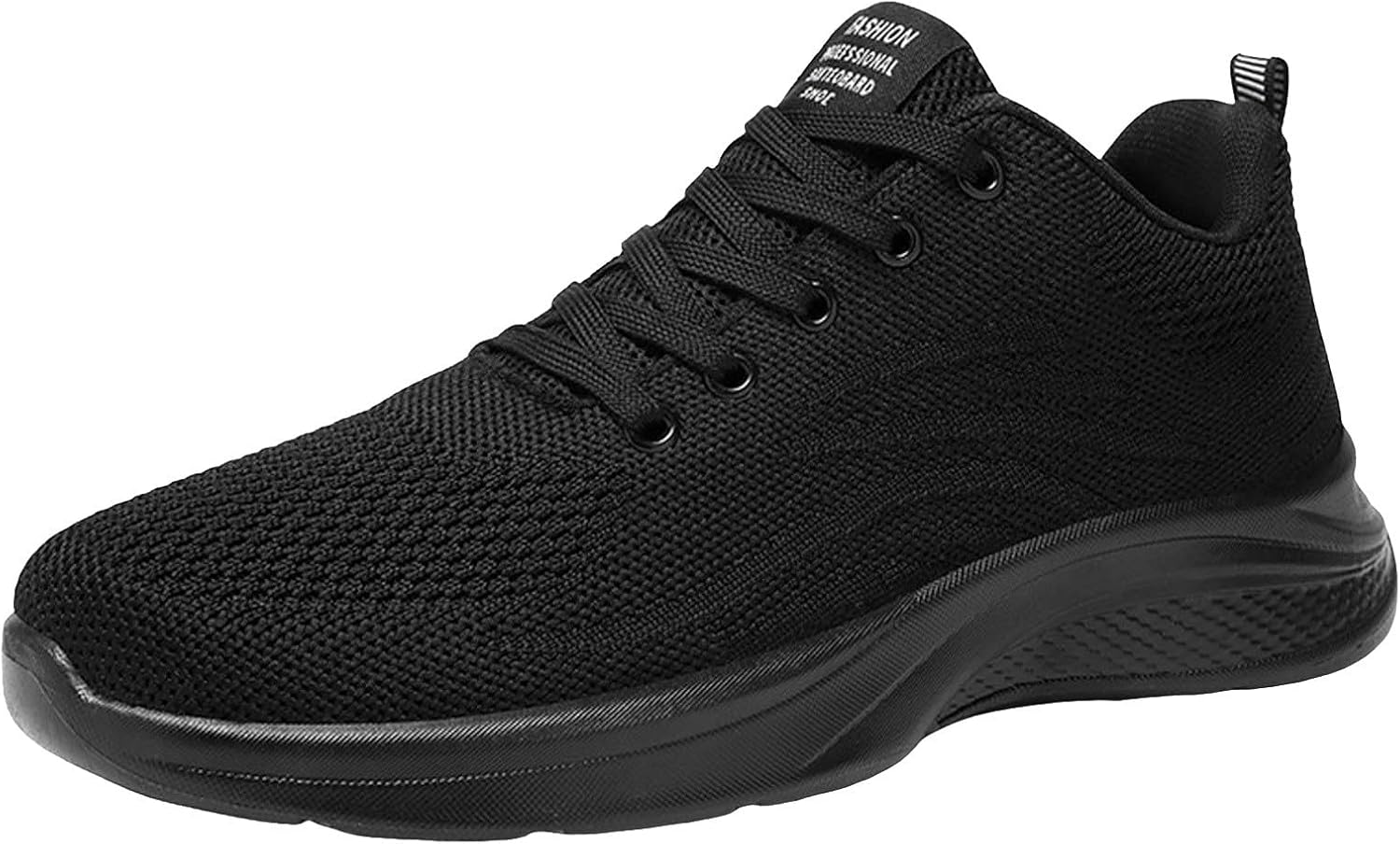 

Мужские теннисные кроссовки IWIHMIV, слипоны для ходьбы, противоскользящие беговые кроссовки, дышащие спортивные кроссовки, удобные кеды, черный