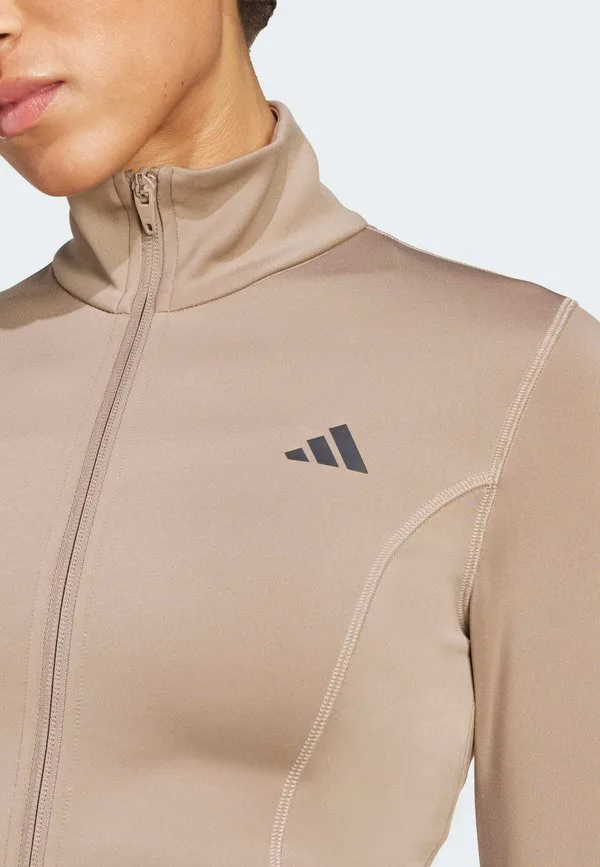 Куртка для тренировок на молнии, необходимая для занятий спортом Adidas Performance, Chalky Brown — фото 3