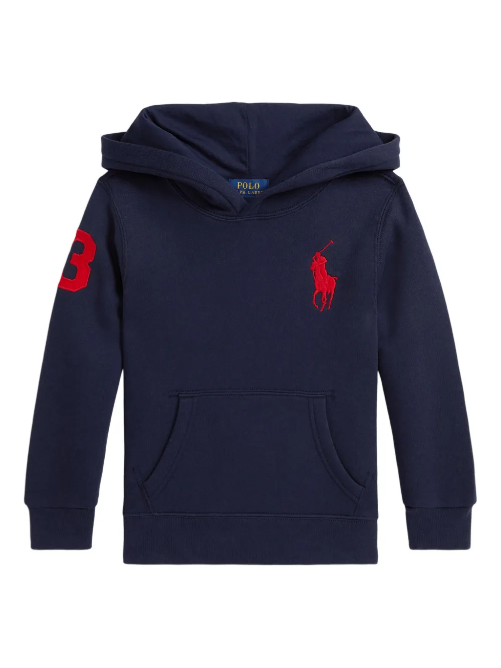 

Толстовка с капюшоном Big Pony из флиса POLO RALPH LAUREN KIDS, синий