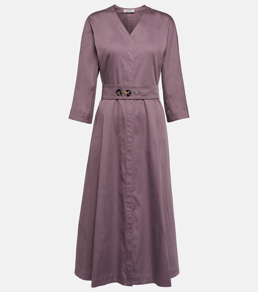 

Хлопковое платье миди со складками 'S MAX MARA, фиолетовый