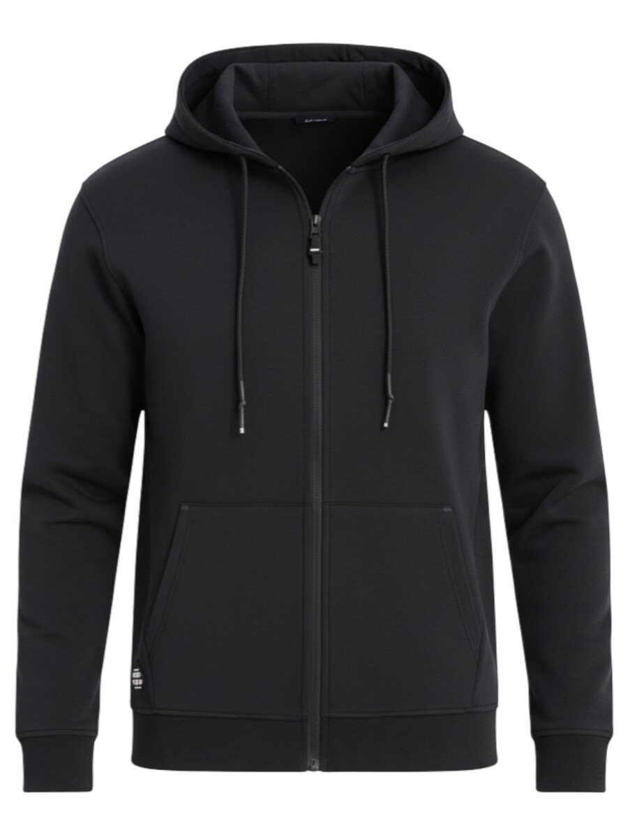 

Толстовка с капюшоном на молнии Ombre OM-SSZP-0213, черный