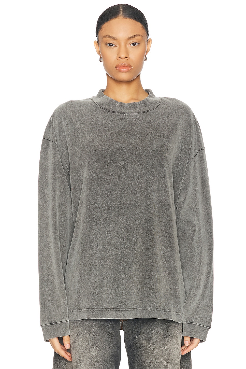 

Футболка Enick с длинными рукавами Acne Studios, цвет Faded Black