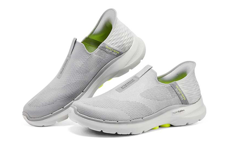 Слипоны Go Walk 6 'Grey' Skechers, серый — фото 3
