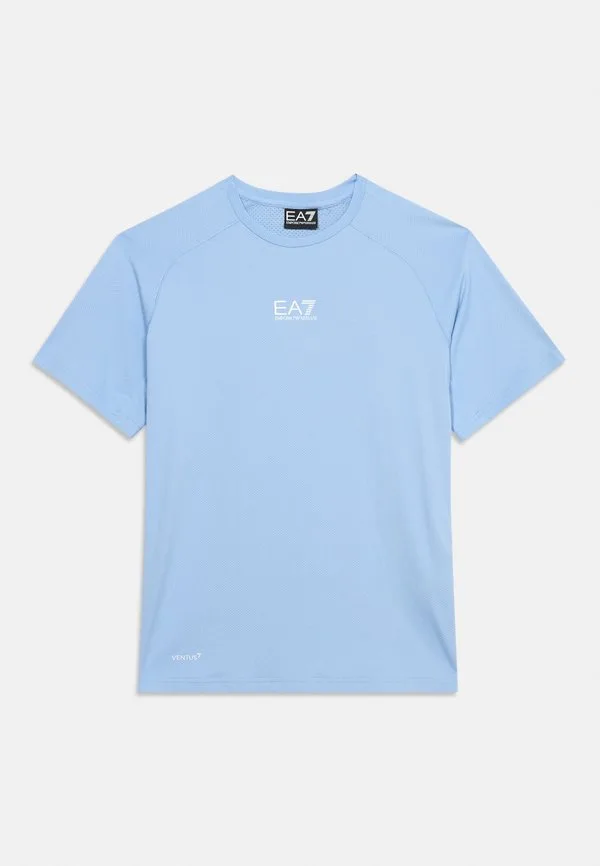 Базовая футболка Ea7 Emporio Armani, Bel Air Blue — фото 3