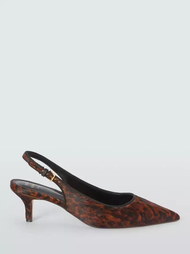 

Туфли-лодочки John Lewis Cosmos Leather Refined Kitten Heel Slingback Open