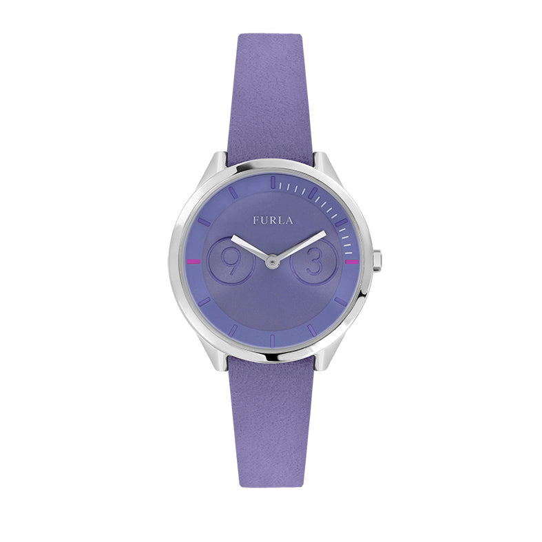 

Женские часы Furla Metropolis с сиреневым циферблатом из телячьей кожи