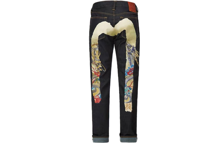 

EVISU Джинсы мужские джинсовые синие