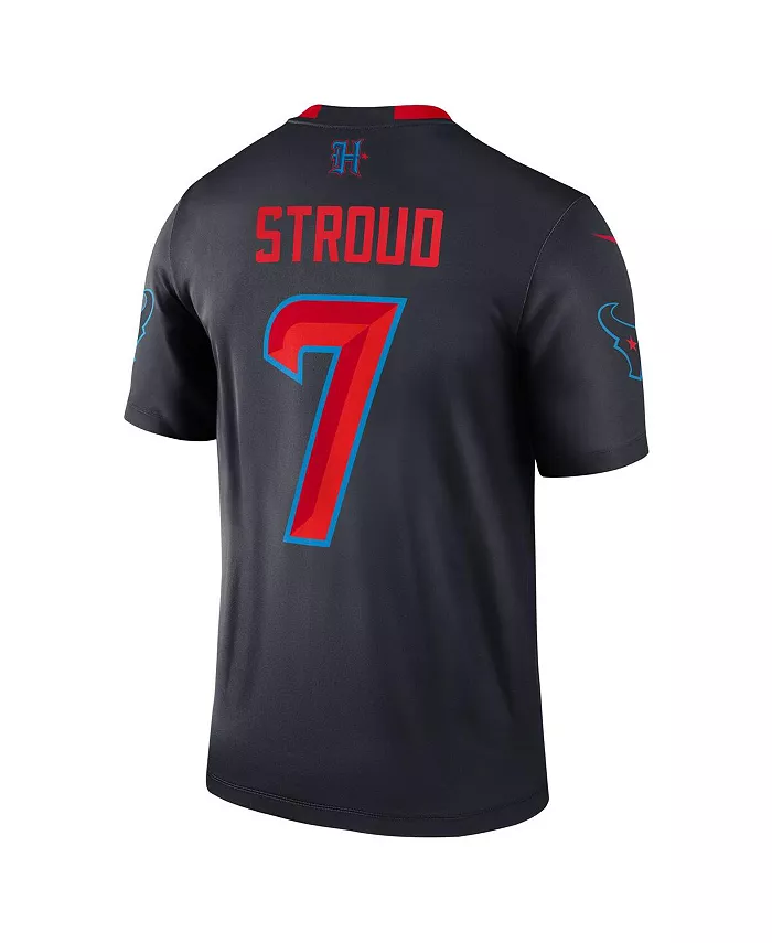 Мужская футболка C.J. Stroud Houston Texans в синем цвете, альтернативная версия Legend Player Performance Top Nike — фото 3
