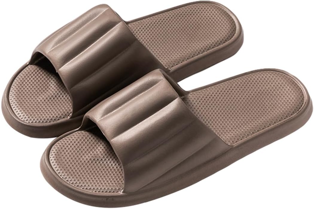 

Унисекс шлепанцы Rojeam с противоскользящей подошвой, быстро сохнущие, для душа, дома, ванной, сада и бассейна, коричневый