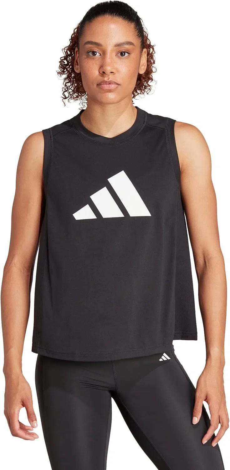 Топ для тренировок adidas, Black/White — фото 2