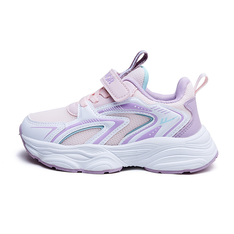 

WARRIOR Скользостойкие, износостойкие, легкие амортизирующие лоу-топы Kids Lifestyle Shoes Pink White Purple