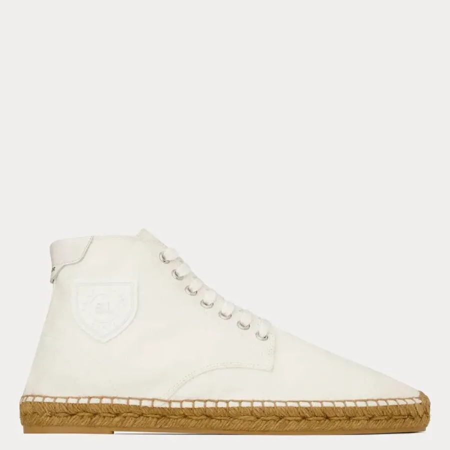 Высокие эспадрильи Saint Laurent Damon, белый/белый