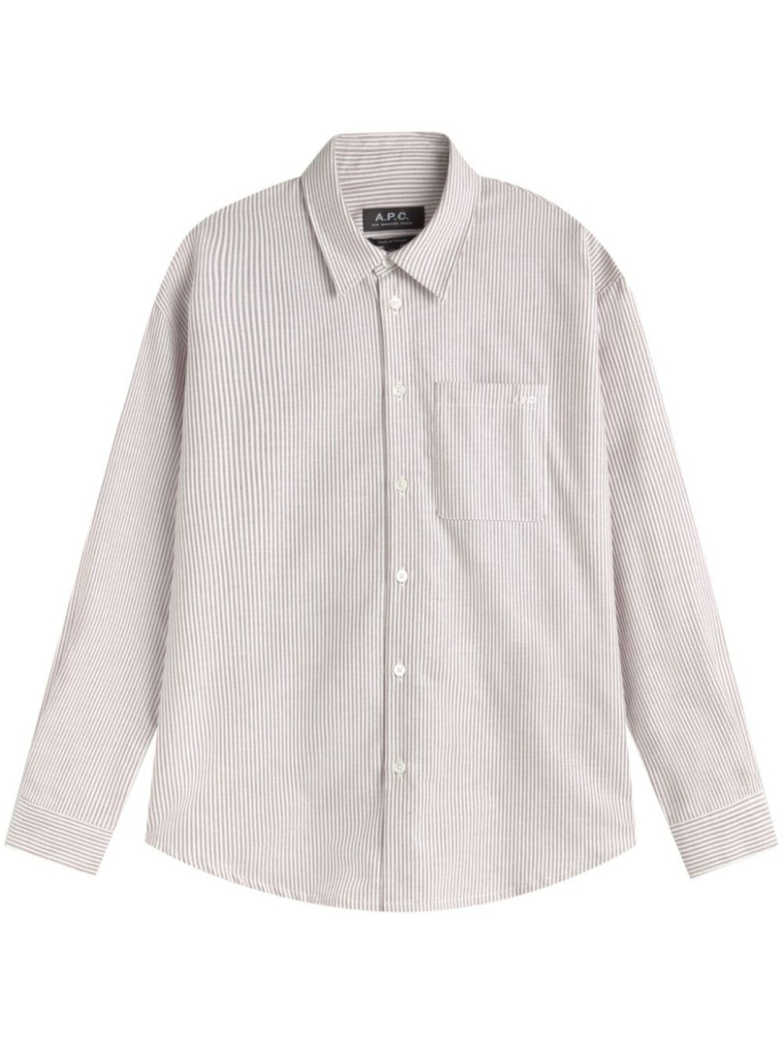 

A.P.C. рубашка Грега, нейтральный цвет