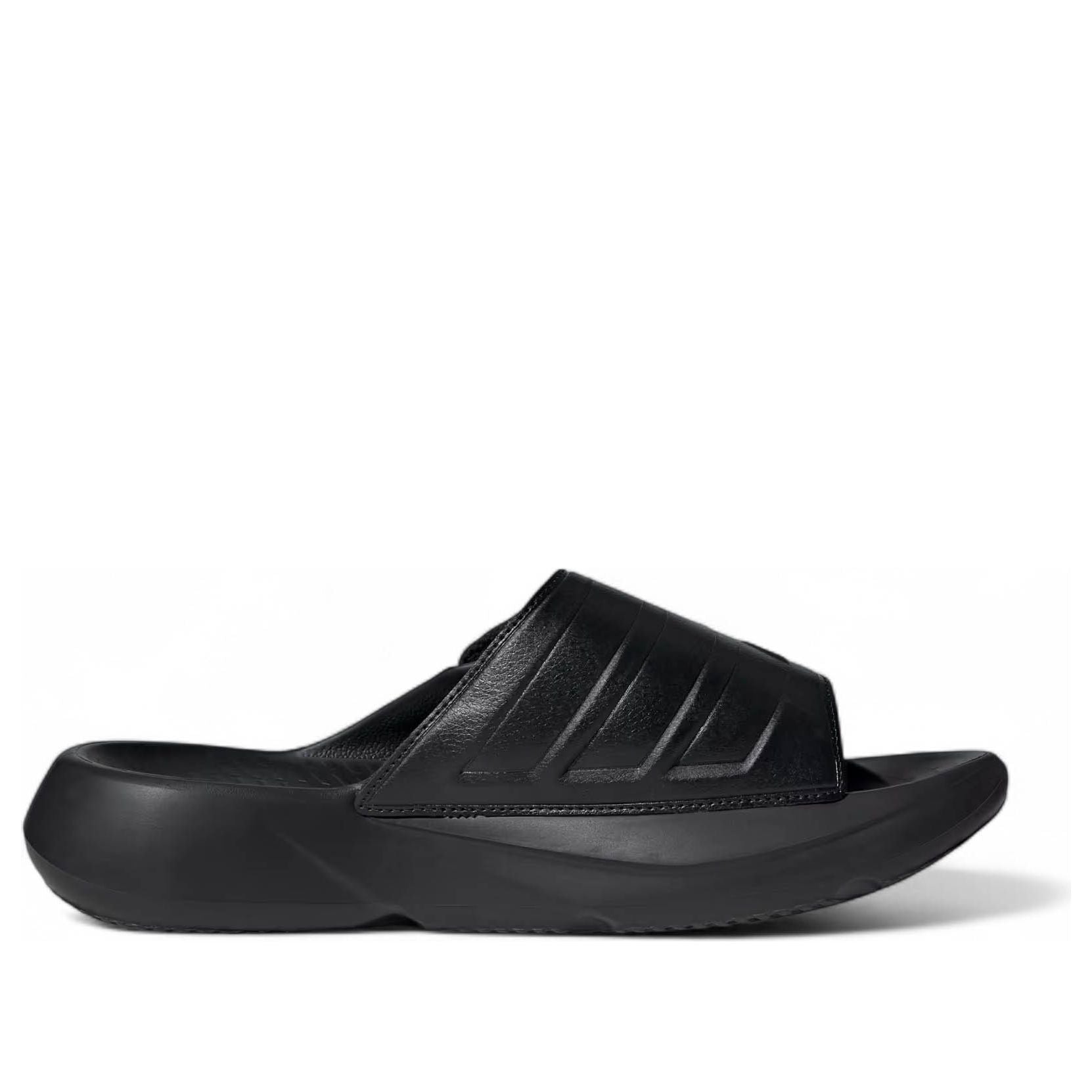 Шлепанцы Adidas Lightblaze 'Black White' — фото 2