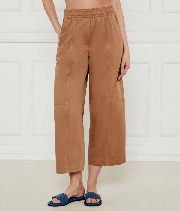 

Брюки милва Flare fit Weekend Max Mara, коричневый