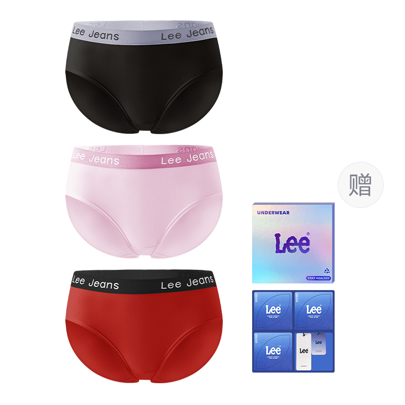 

Классические трусы 101 для женщин упаковка 3 шт Lee, черный