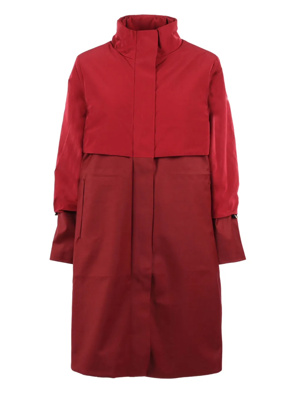 

Пальто Ella с высоким воротником K-Way, красный
