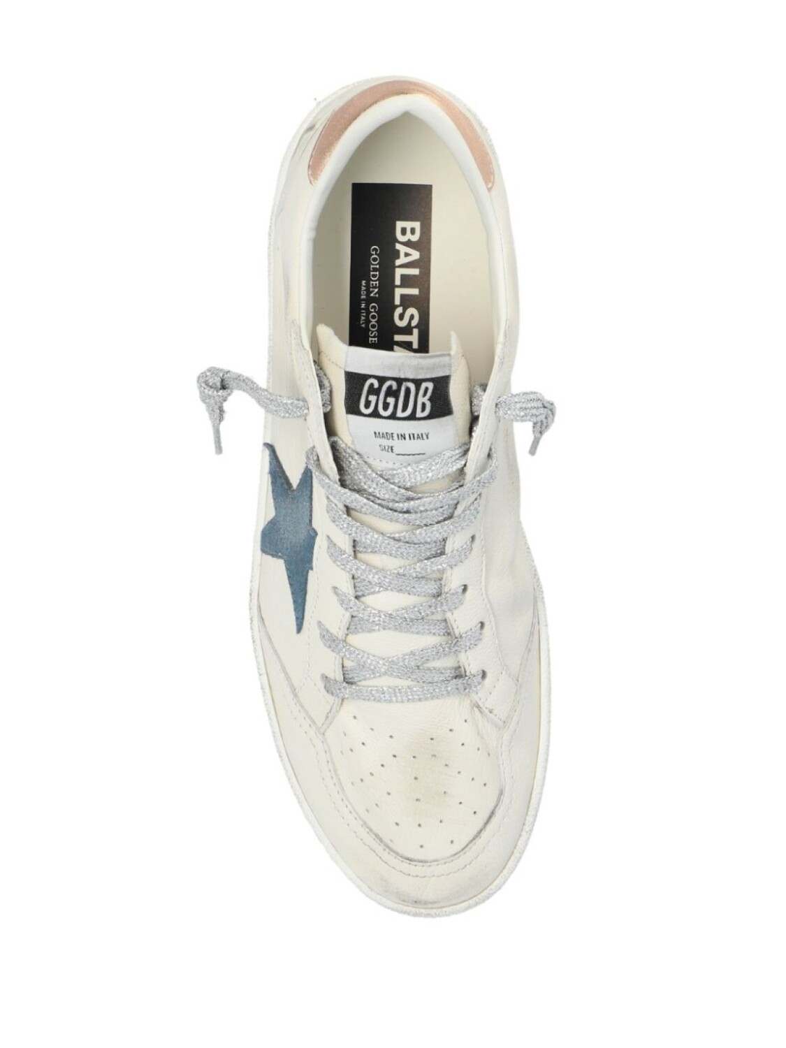 Golden Goose кеды Ball Star с эффектом потертости, белый — фото 4