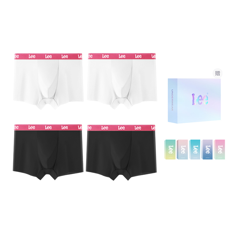 

Мужские трусы подарочный набор комбинация Lee, белый