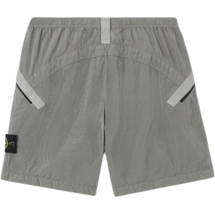 Шорты zip-pocket STONE ISLAND, Pearl Gray — фото 3