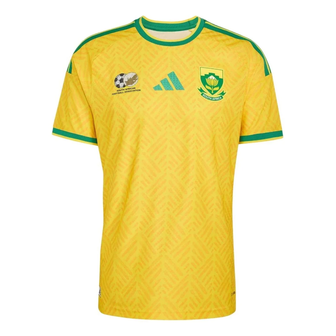 Домашняя футболка Adidas South Africa 26, аутентичная, цвет «Team Yellow»