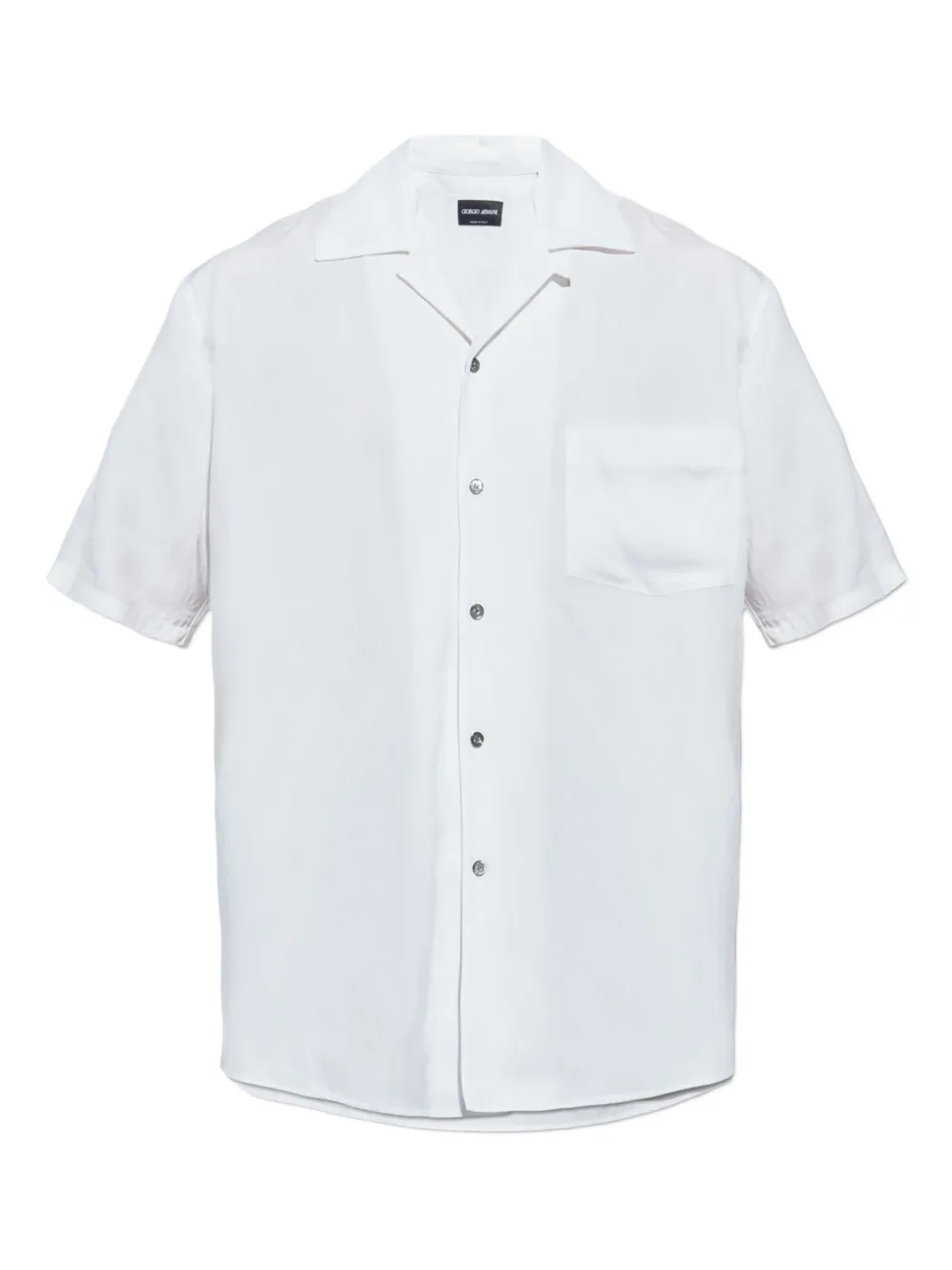 

Рубашка с короткими рукавами и карманом Giorgio Armani, белый