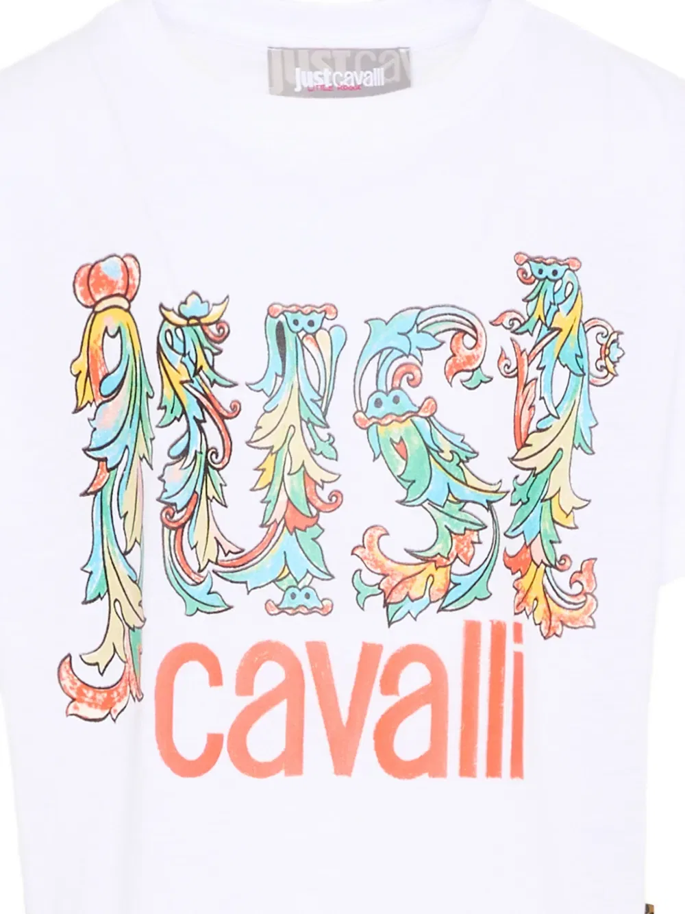 Футболка с принтом Just Cavalli Kids, белый — фото 3