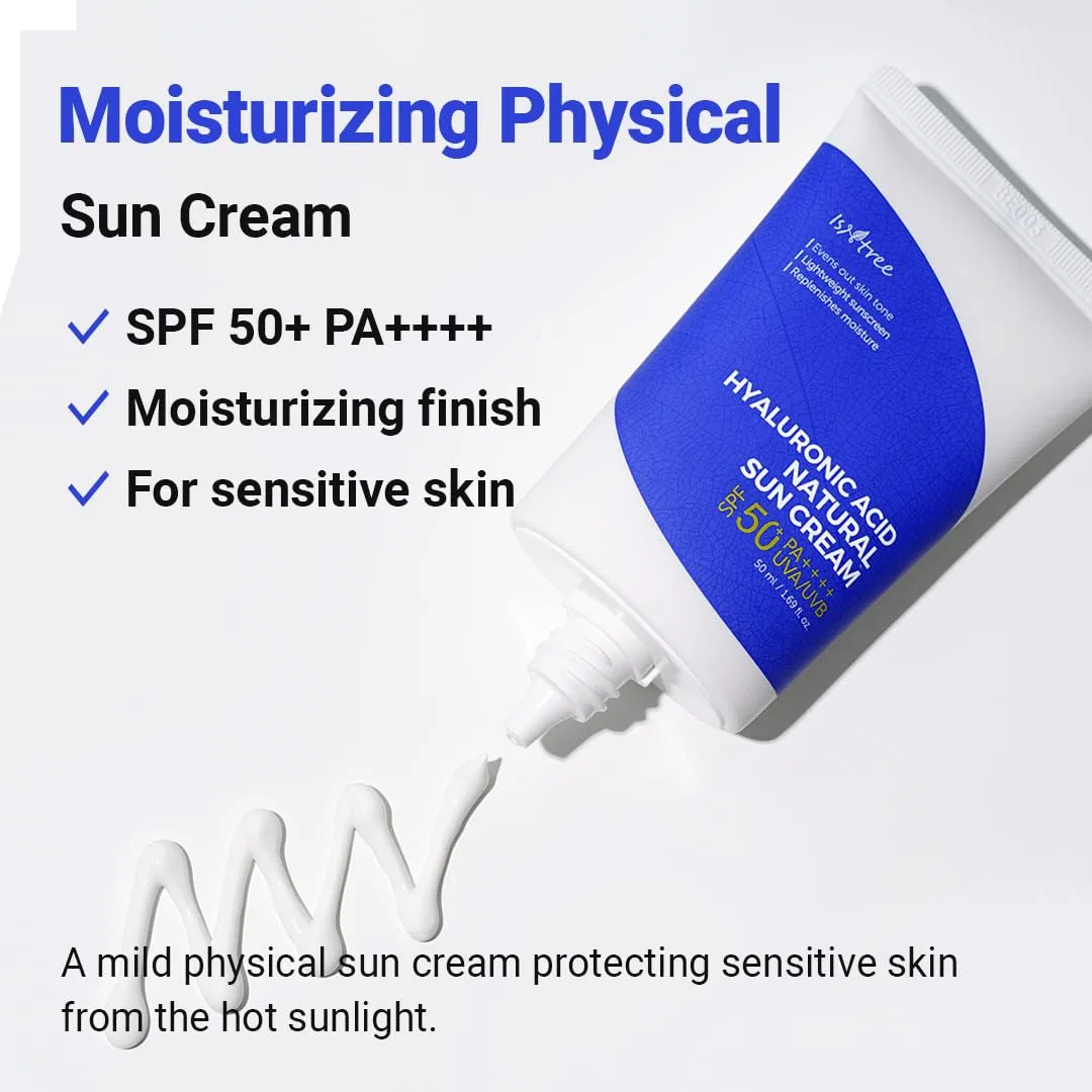 Солнцезащитный крем Natural Sun Cream с гиалуроновой кислотой SPF 50 PA++++ от IsNtree Isntree — фото 3