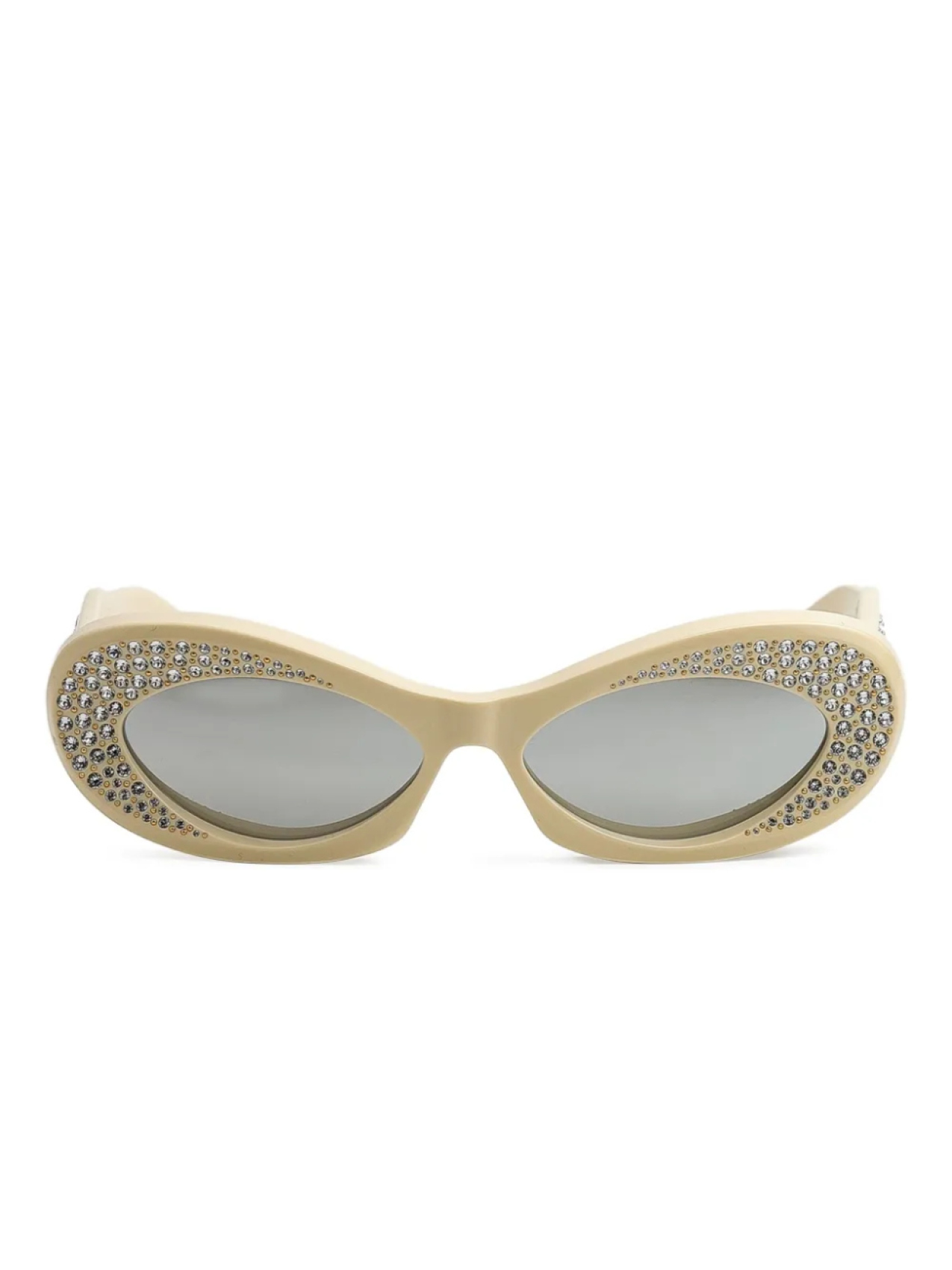 

VALENTINO GARAVANI EYEWEAR солнцезащитные очки в овальной оправе, нейтральный