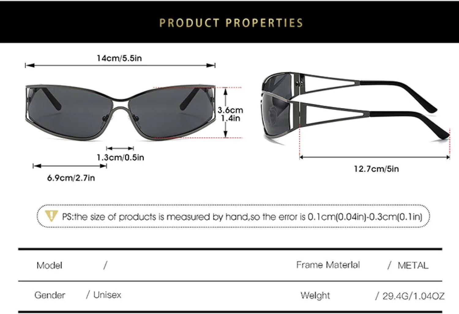 

Женские и мужские солнцезащитные очки с градиентным покрытием, очки в стиле стимпанк, зеркальные очки, очки с защитой от УФ-излучения UV400 TKKTLLT, Gold Tea