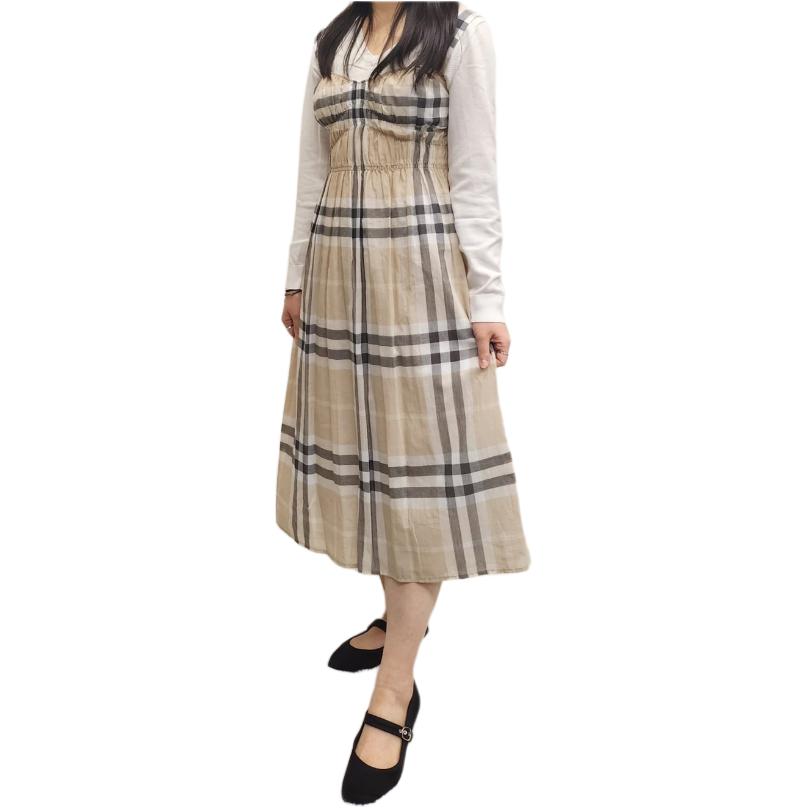 Платье без рукавов Burberry Women's Stone бежевый, бежевый — фото 4