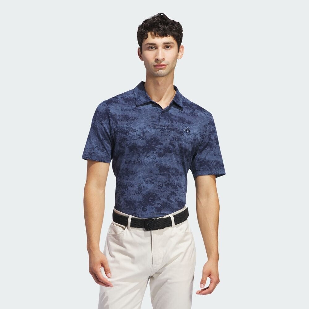 

Поло Adidas GO-TO tonal camo mesh shirt, цвет College Navy