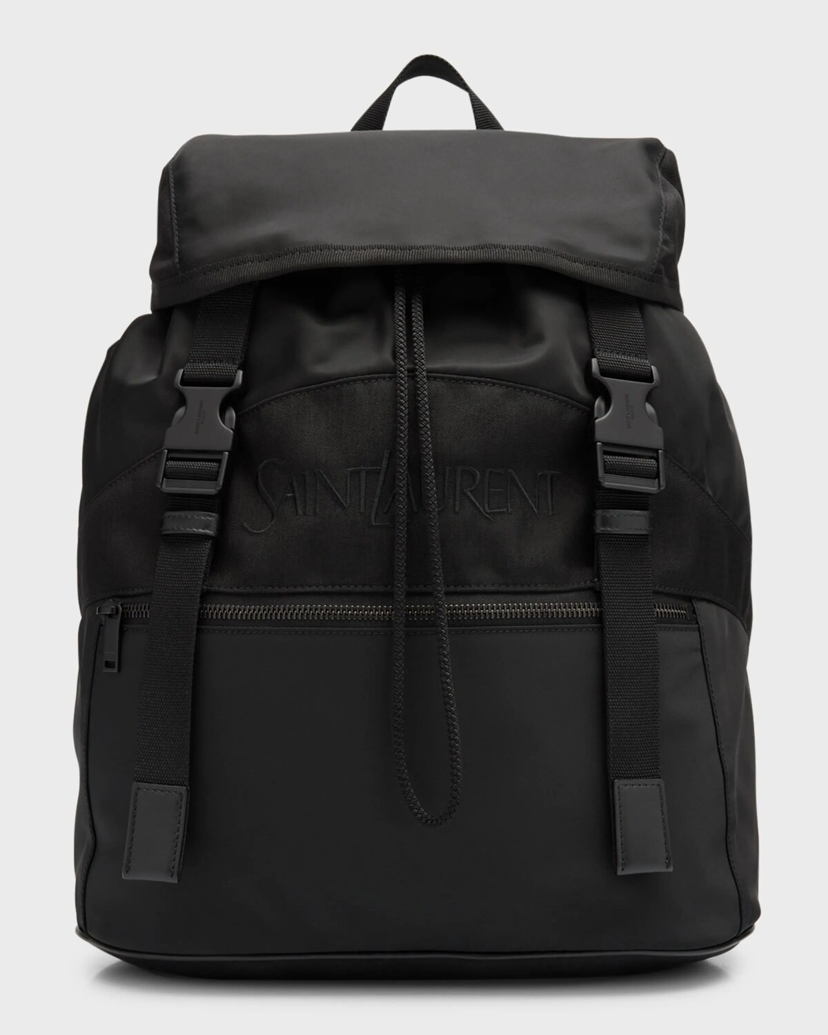 

Мужской рюкзак из нейлона и кожи Saint Laurent, цвет Nero