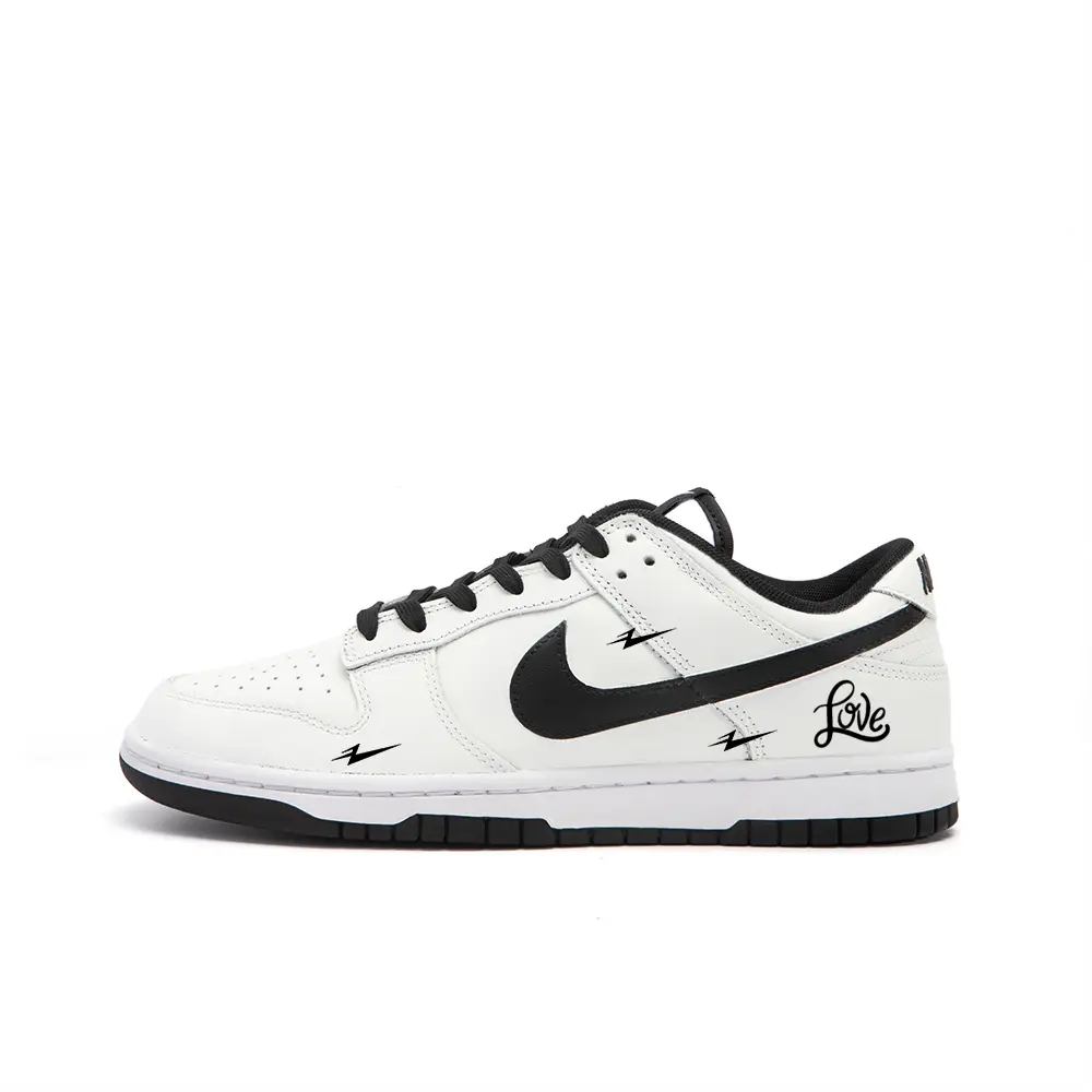 

Кроссовки Nike Dunk Skateboard Shoes Unisex Low-Top White, Черный, Кроссовки Nike Dunk Skateboard Shoes Unisex Low-Top White