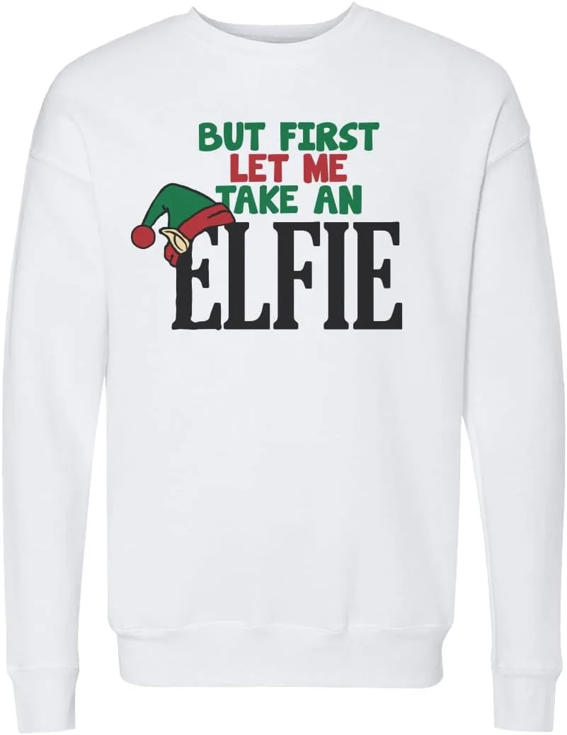 

500 LEVEL But First Let Me Take An Elfie рождественский свитшот