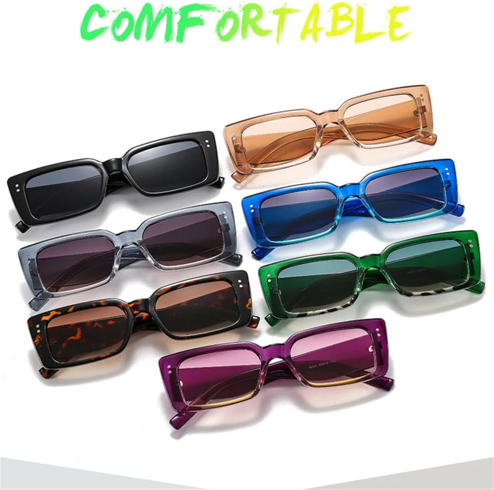 

Маленькие прямоугольные солнцезащитные очки для женщин в винтажном стиле, мужские солнцезащитные очки, очки с защитой от УФ-излучения UV400 generic, Gray