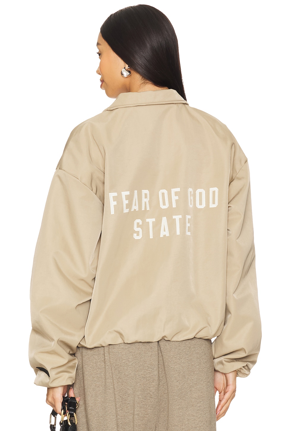 

Трековый жакет Fear Of God Essentials, desert sand