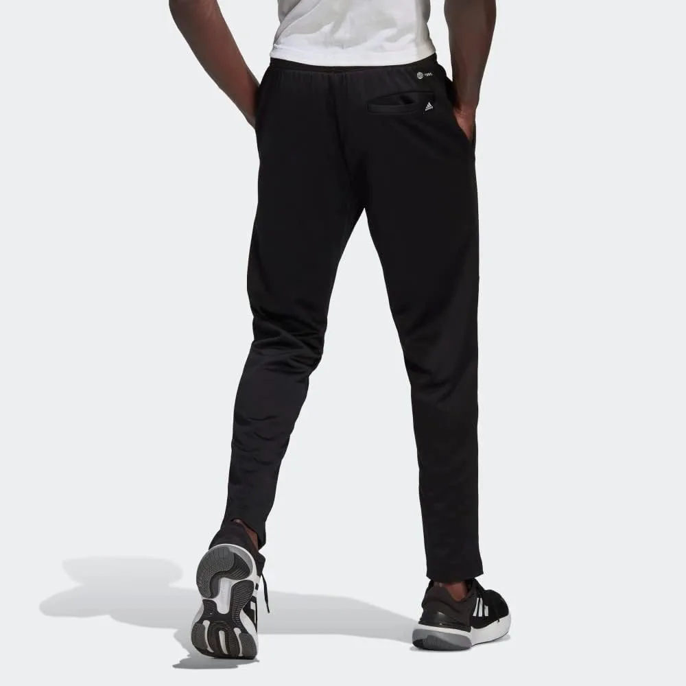 Мужские брюки Adidas Aeroready Game and Go с маленьким логотипом, зауженные книзу, черный — фото 3