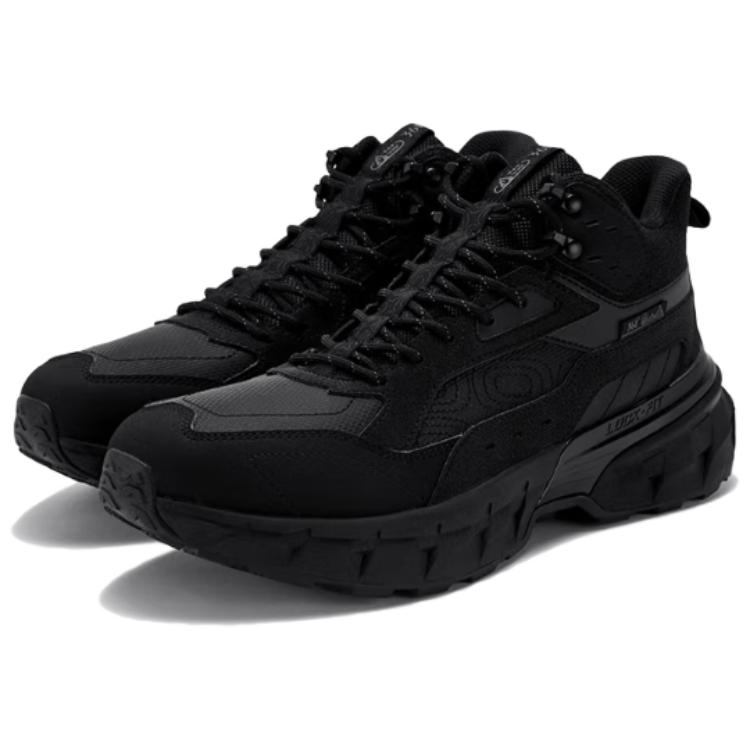 Мужские кроссовки Mid top Waterproof Slip Resistant 361°, obsidian черный — фото 4