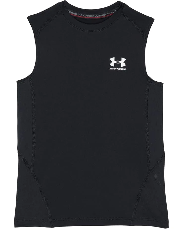 HeatGear Armour Sleeveless (для детей постарше) Under Armour Kids, Black/White