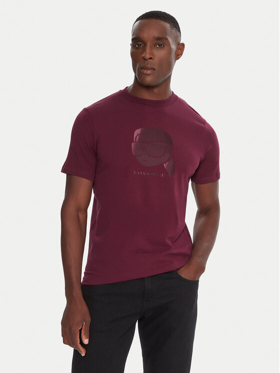 

Футболка regular fit 755032 554221 Karl Lagerfeld, красный