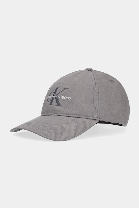 

Джинсовая кепка с козырьком, хлопковая Calvin Klein, серый