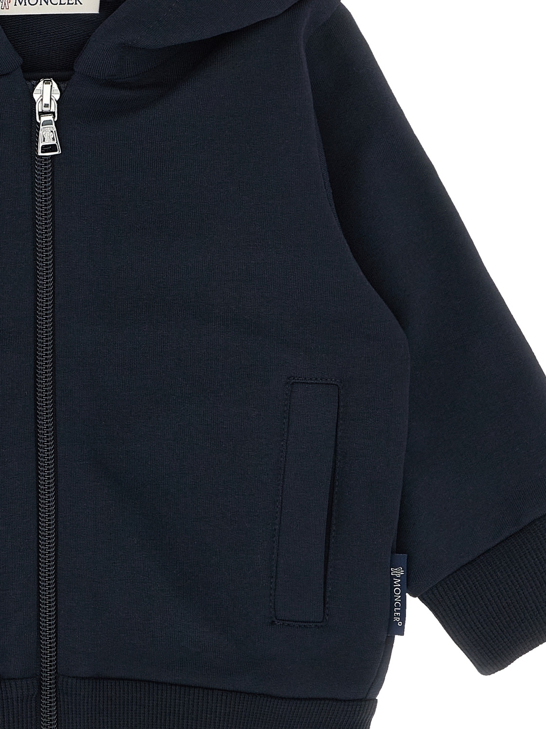 Толстовка на молнии Moncler Enfant, синий — фото 3
