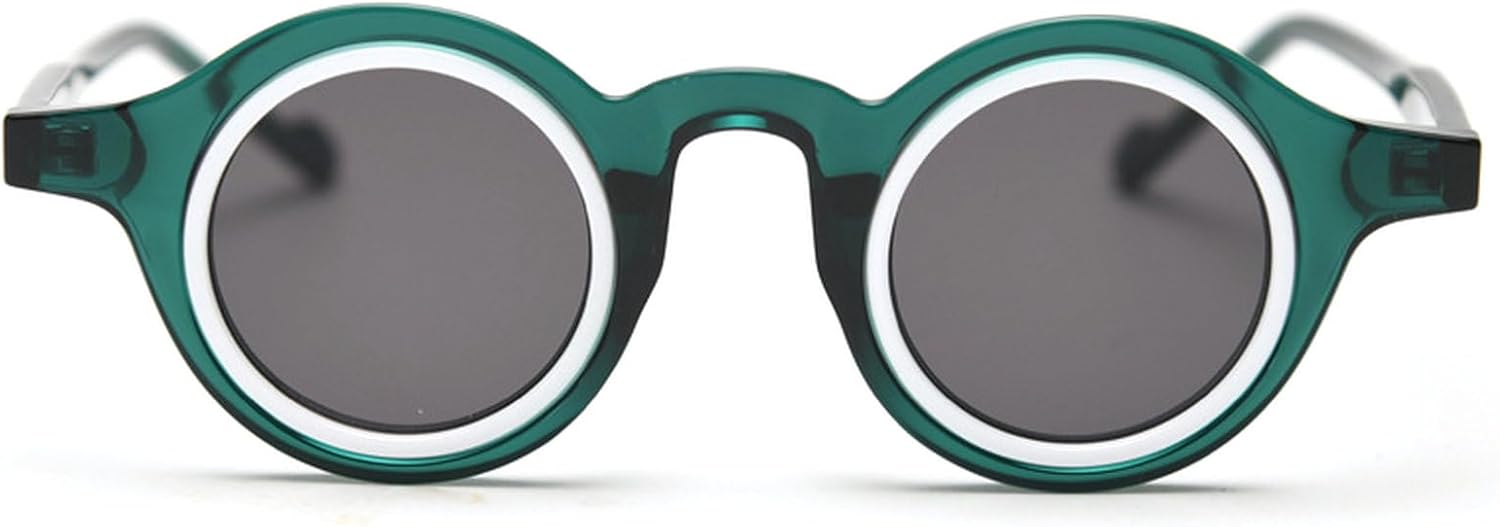 

Ретро маленькие круглые солнцезащитные очки для женщин и мужчин, модные женские солнцезащитные очки с леопардовым принтом, защита от УФ-излучения UV400, мужские трендовые панк-солнцезащитные очки mincl, Green White