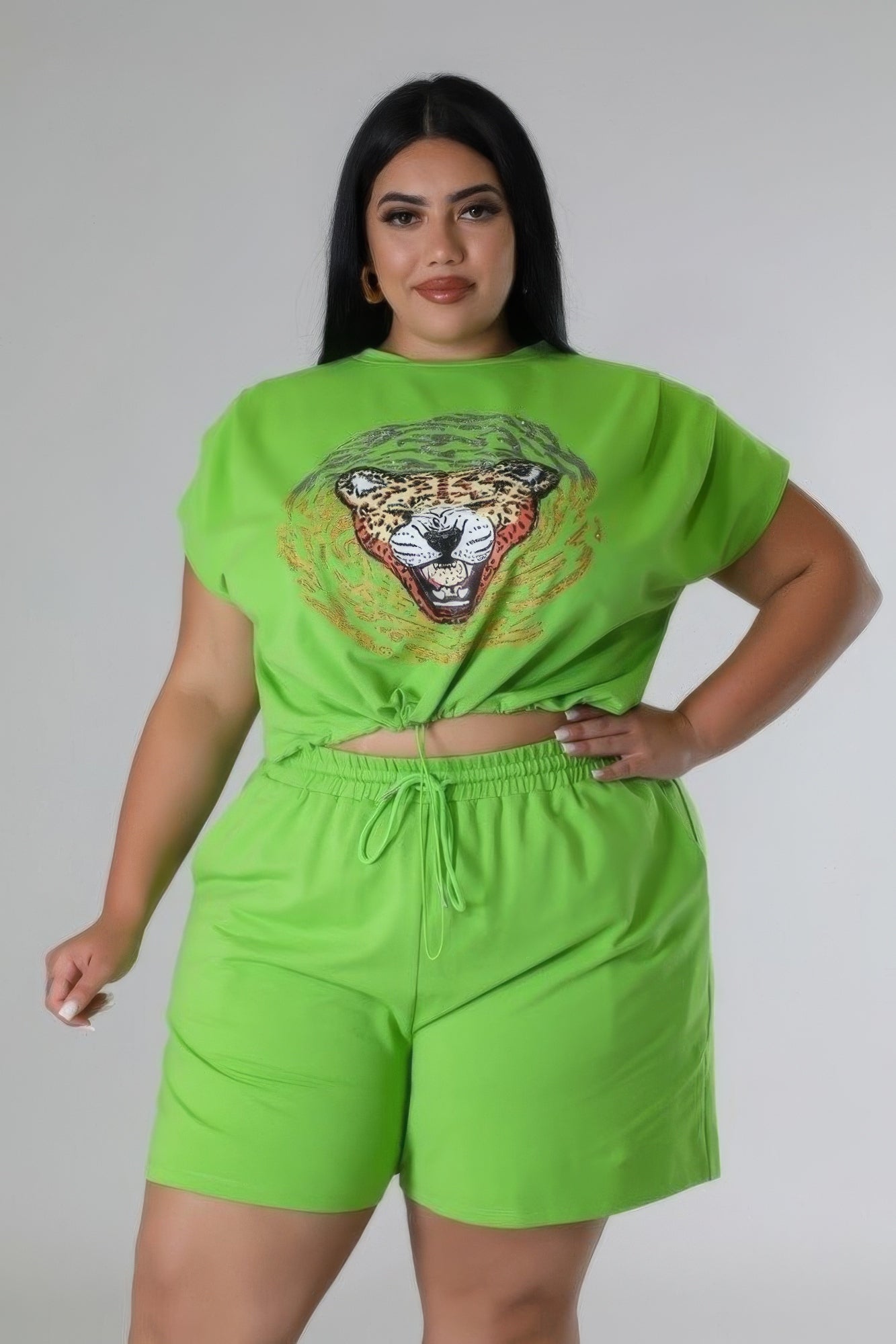 

Комплект из коротких стрейч-юбок FASHNZFAB, зеленый