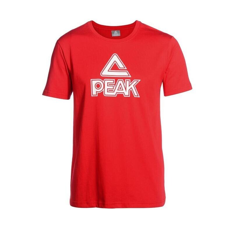 

Футболка PEAK с большим логотипом унисекс, цвет rot