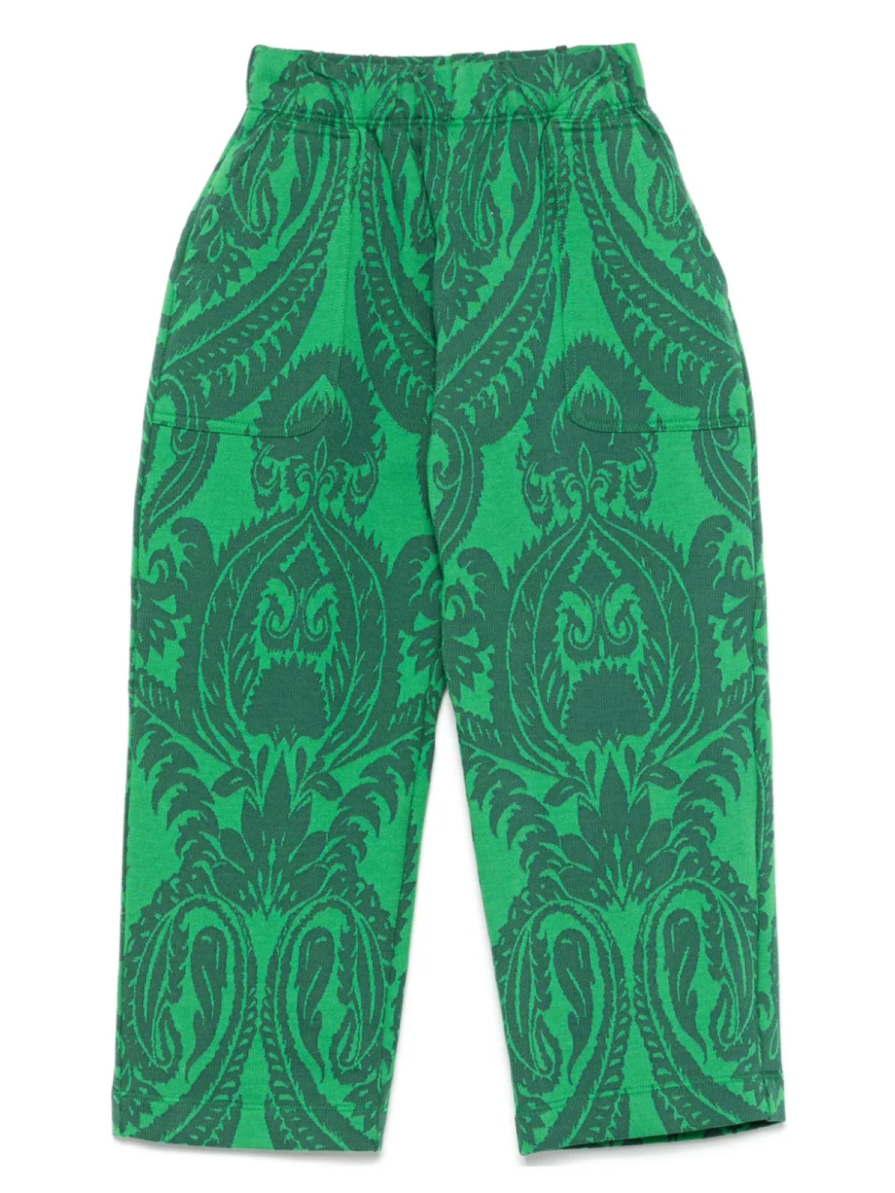 

Брюки с жаккардовым узором пейсли ETRO KIDS, зеленый