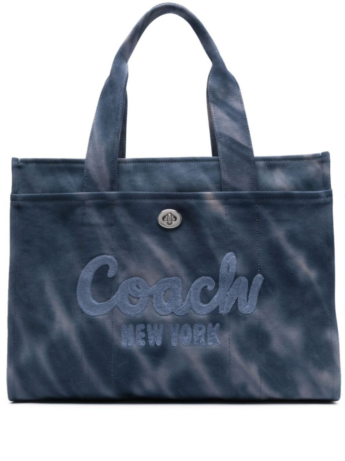 

Coach сумка-тоут Cargo 40 с принтом тай-дай, синий