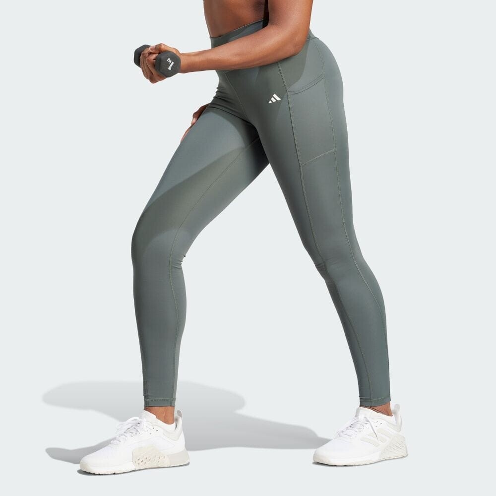 

Тайтсы Adidas OPTIME full length leggings, цвет Legend Ivy